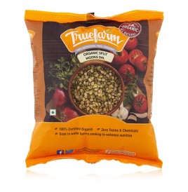 Truefarm Organic Split Moong Dal   Pack  500 grams